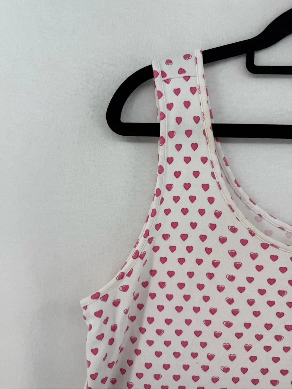 Roller Rabbit Hearts Red White Pima Cotton Sleep Dress Large